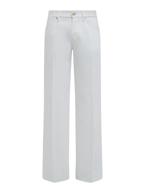 Preston Five Pocket Pant in White Organic Cotton Denim