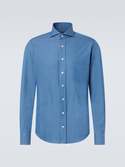 Cotton chambray shirt