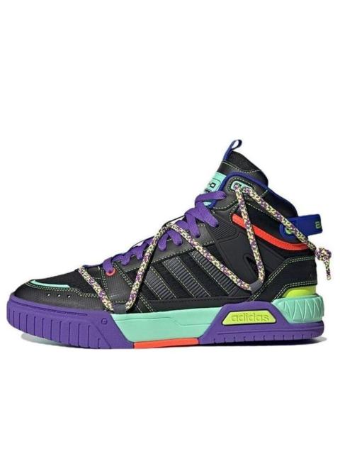 adidas neo D-PAD Mid 'Back Purple Green' HQ7053