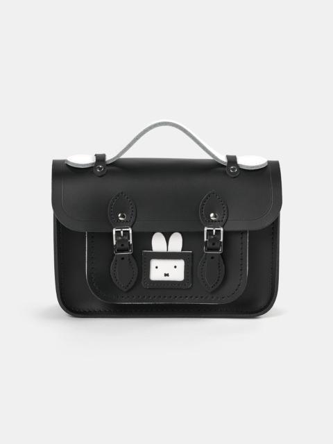 The Peekaboo Miffy Mini Satchel - Black & Brilliant White