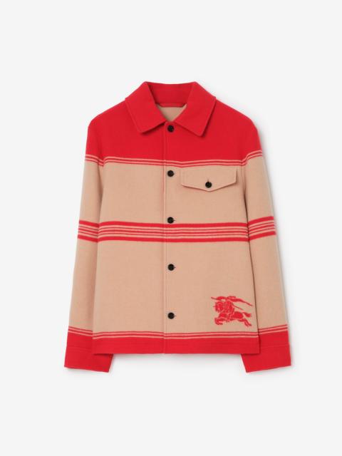 Striped Wool Nylon Jacket