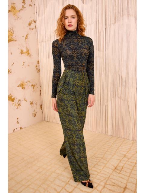 Charlie Silk High Waist Wide Leg Pant