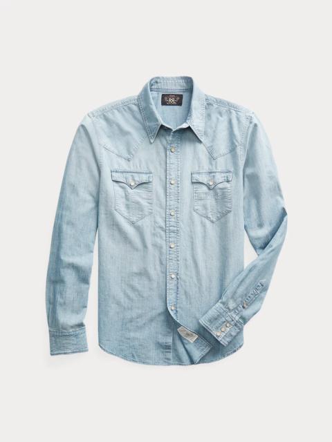 Slim Fit Chambray Western Shirt