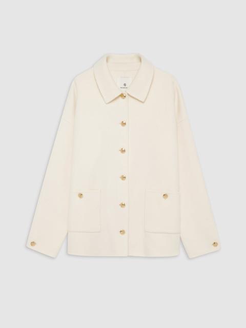 Luca Jacket - Ivory Cashmere Blend