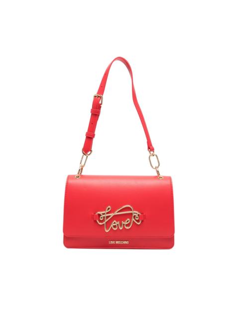 appliqué-detail shoulder bag