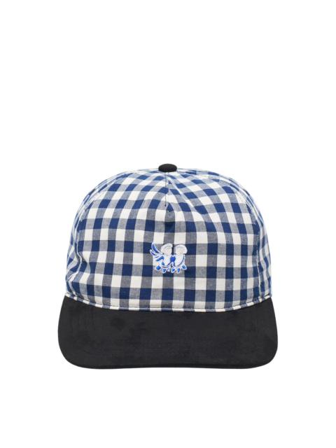 Embroidery Check Cap