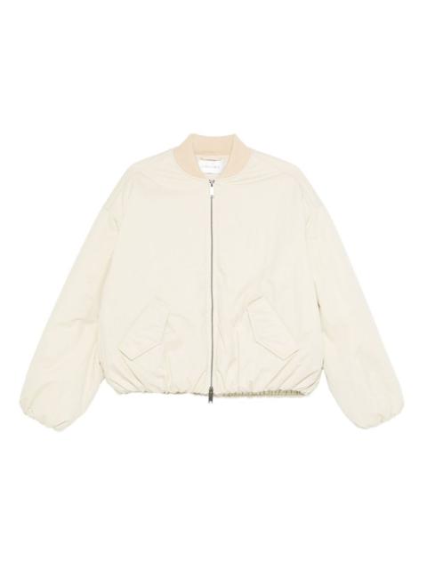 Jena elasticated-cuff bomber jacket