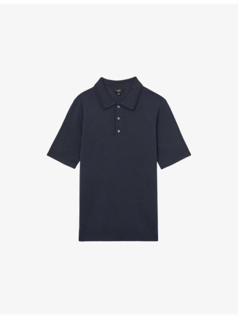 Manor Half-Button Short-Sleeve Merino-Wool Polo Shirt