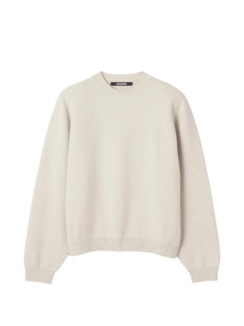 Jacquemus Crew-neck Ribbed-trim Sweater