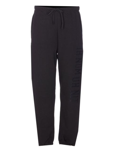 elasticised logo-patch track pants