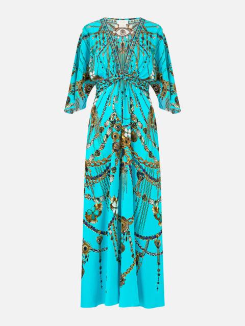 TWIST FRONT WAISTED DRESS