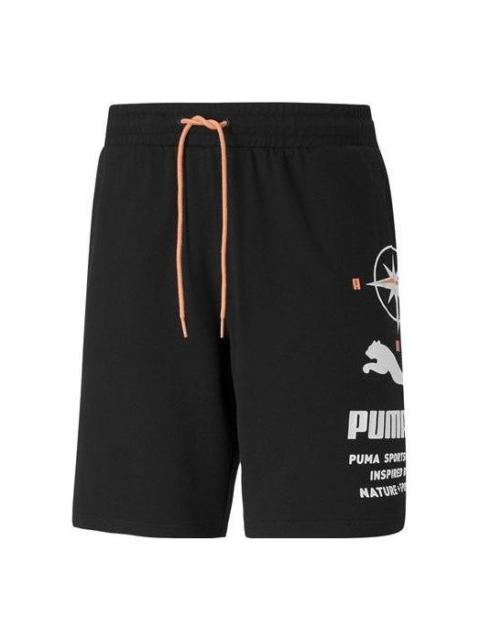 PUMA Nature Camp Graphic Shorts 'Black' 536943-01