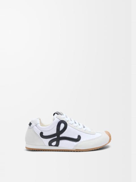 Ballet Runner 2.0 in nylon and calfskin