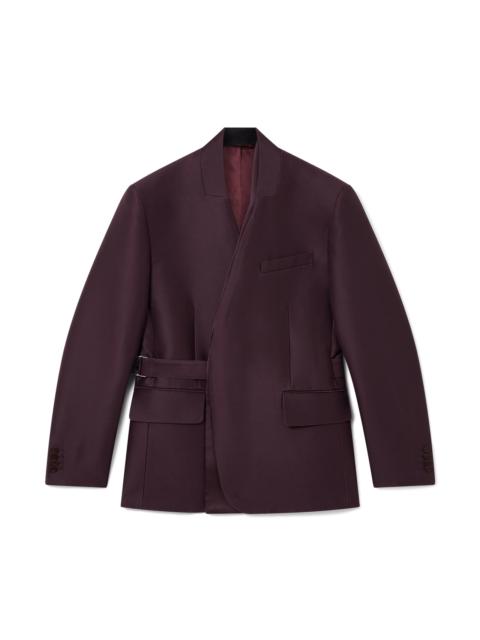 Blend Tailored Wool Silk Wrap Jacket | Casablanca Paris