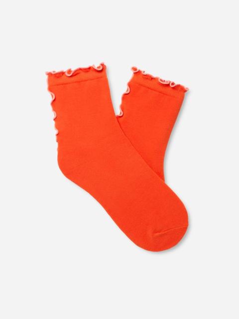 ® Women's Karsyn Lettuce Edge Quarter II Cotton in Petal/Lobster