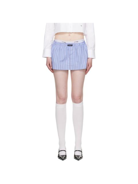 Blue Boxer Miniskirt