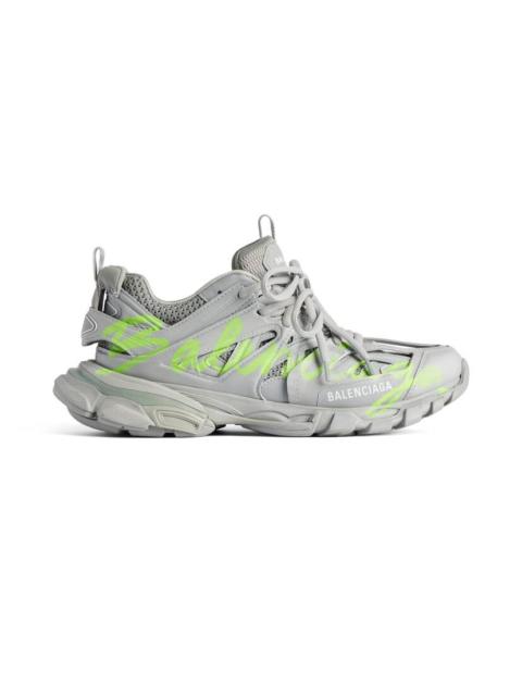 Men's Track Signature Sneaker in Grey/neon Yellow