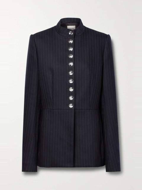 Samuel pinstriped wool-blend jacket