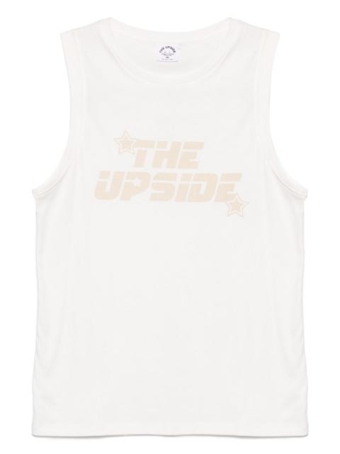 logo-print tank top