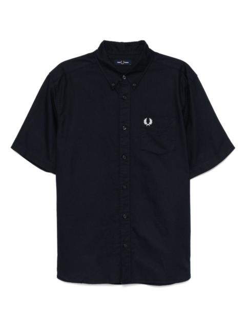 logo-embroidered shirt