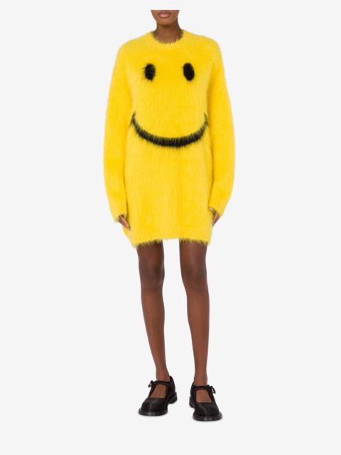 DRESS IN BRUSHED MOHAIR SMILEY