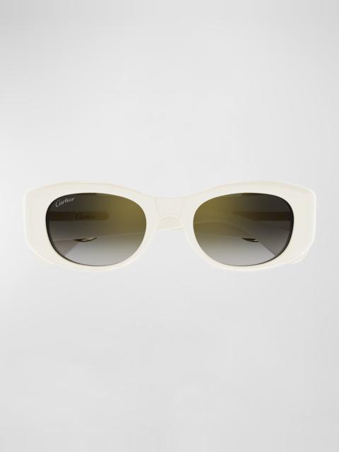 Panther C-Logo Acetate Cat-Eye Sunglasses