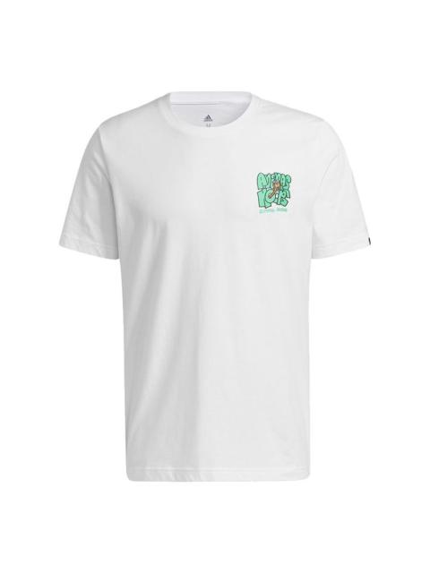 adidas Lil Stripe Boba Graphic Tee Men's White HB5485