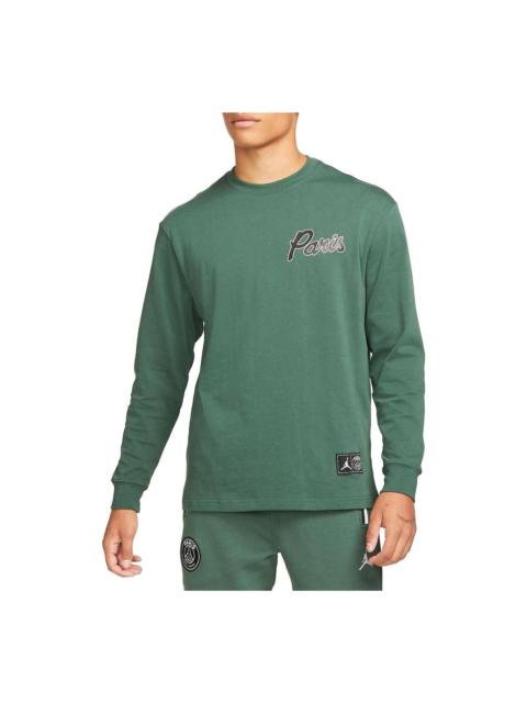 Air Jordan x PSG Long Sleeve Graphic T-Shirt 'Noble Green' DB6512-333