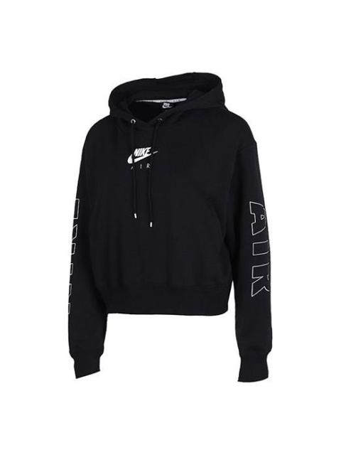 (WMNS) Nike Air Fleece Hoodie 'Black' CJ3083-010