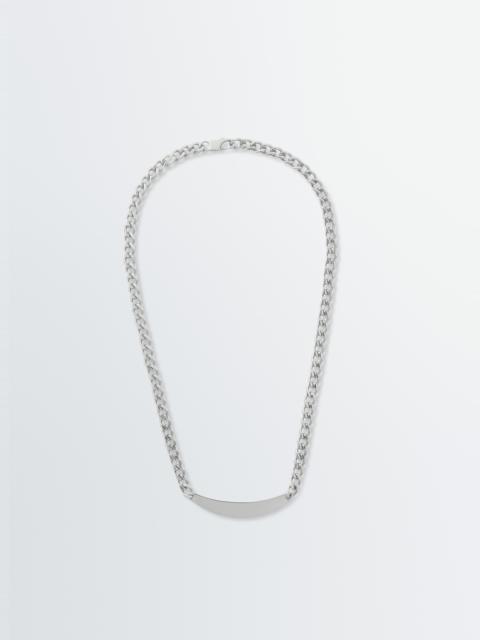 ID NECKLACE IN RHODIUM-PLATED SILVER
