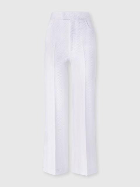 Tailored Pants with Zigzag Pattern