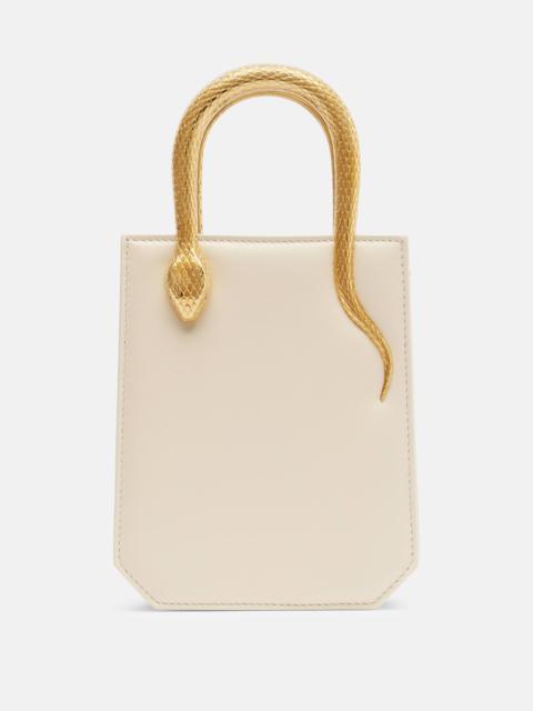Serpentine Small embellished  leather tote bag