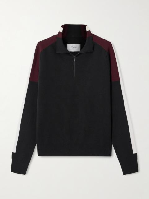 Caroline Color-block Wool-blend Sweater