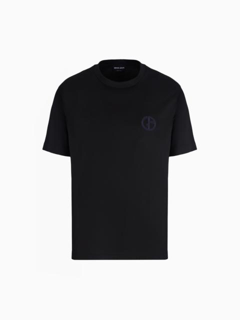 Cotton interlock crew-neck T-shirt