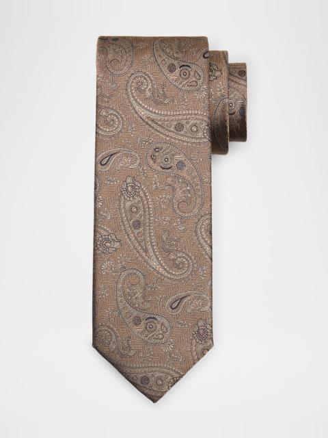 Men's Tonal Paisley Silk Jacquard Tie