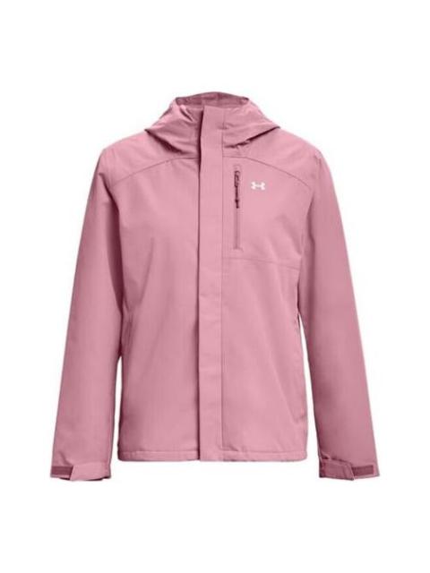 (WMNS) Under Armour Under Armor Autumn Three-in-One Woven Hooded Jacket 'Pink' 1371593-697