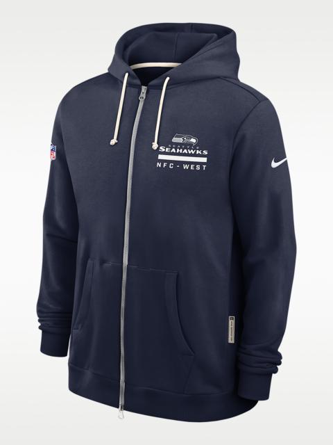 Seattle Seahawks Utility Player Sideline Men's Nike Dri-FIT NFL Full-Zip Hoodie