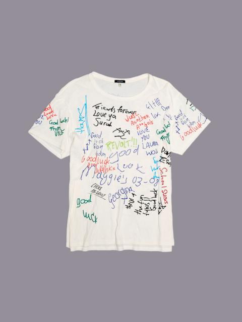 END OF THE YEAR BOY T - ECRU W/ SCRIBBLES - R13