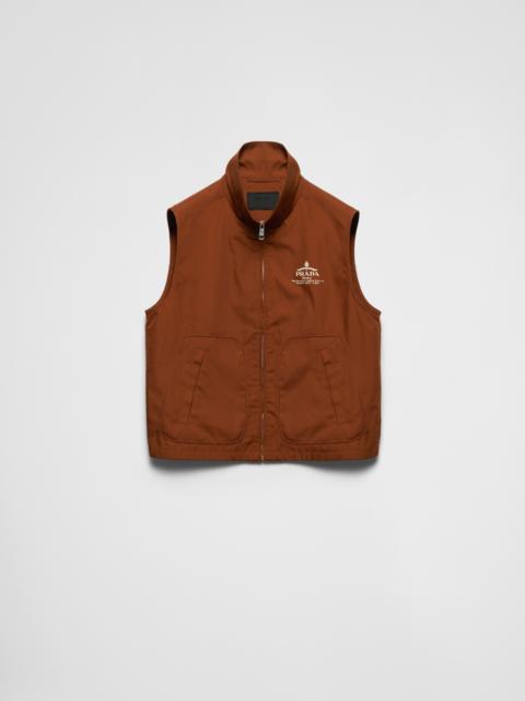 Cotton blend vest