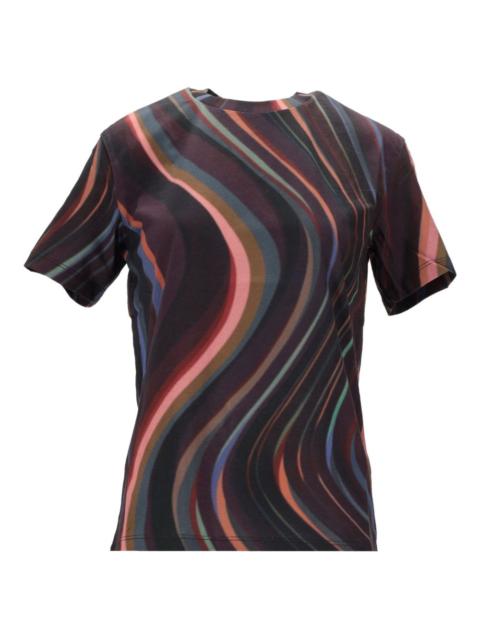 swirl-print T-shirt