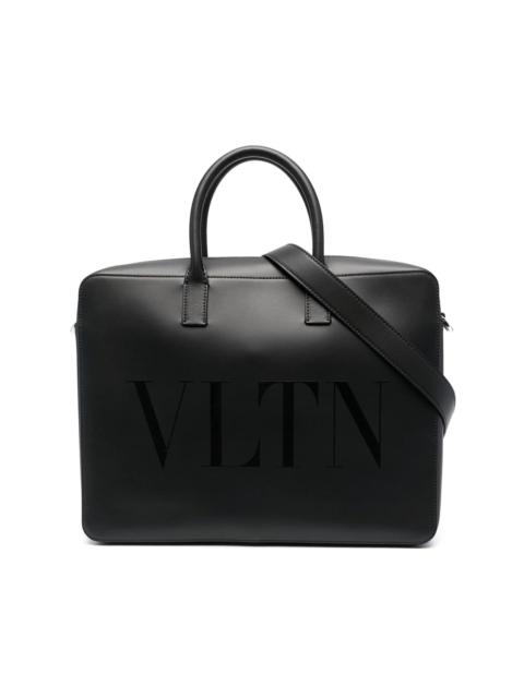logo-print laptop bag
