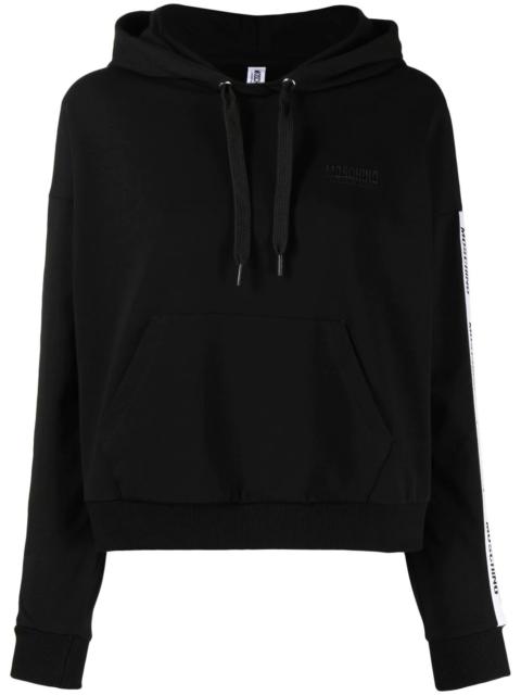 side logo-print hoodie