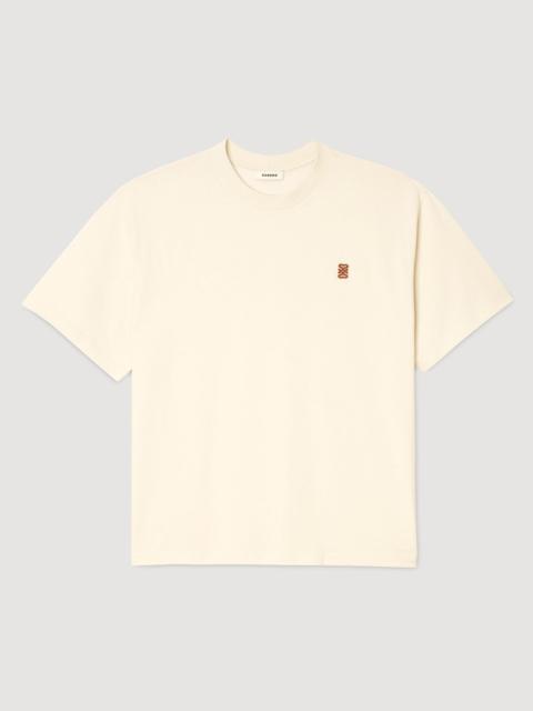 LEATHER LOGO T-SHIRT