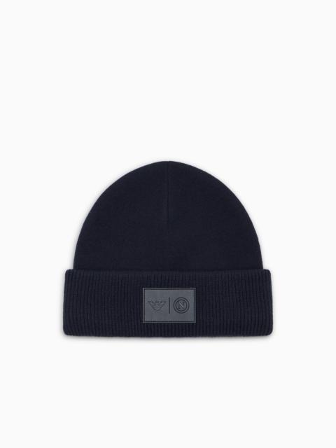 VIRGIN WOOL BEANIE CAPSULE SSC NAPOLI
