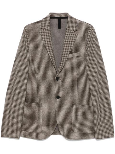 houndstooth-pattern blazer