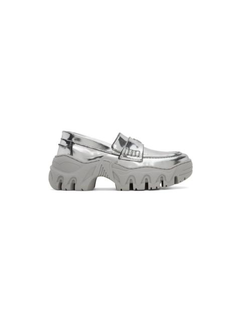 SSENSE Exclusive Silver Loafers