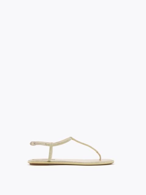 DIANA BUTTER YELLOW SANDAL WITH CRYSTALS 10