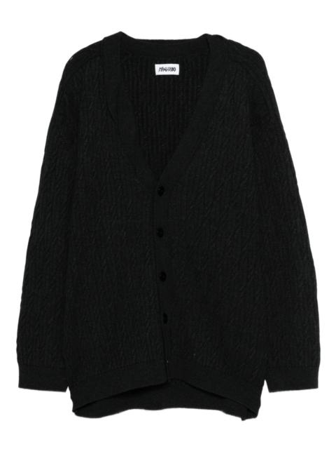 cable-knit cashmere cardigan