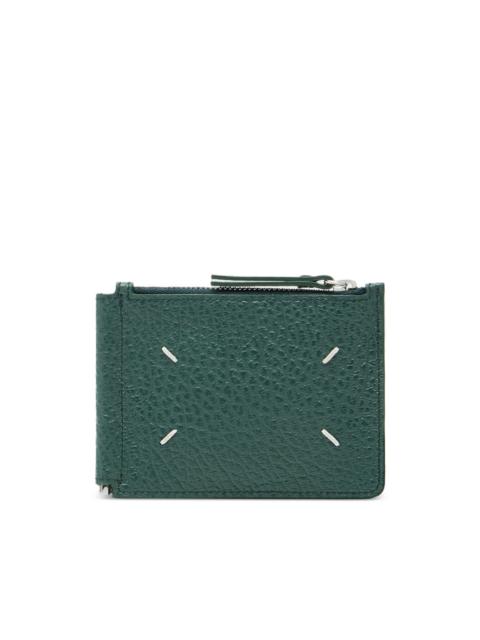 grained-leather wallet