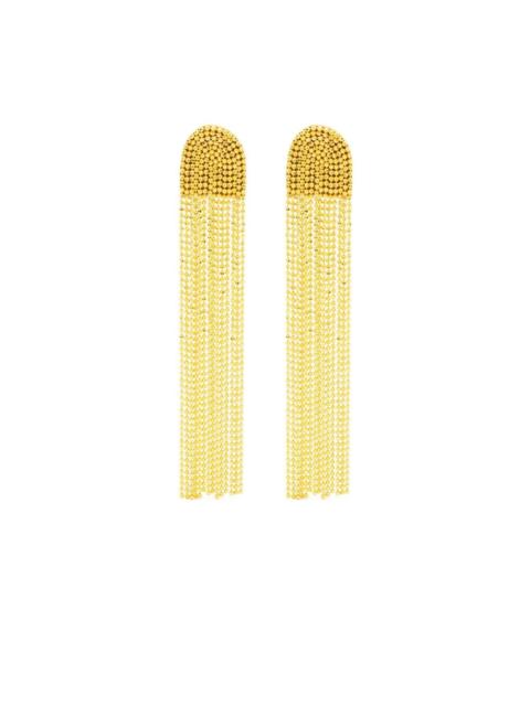 tassel-detail drop earrings